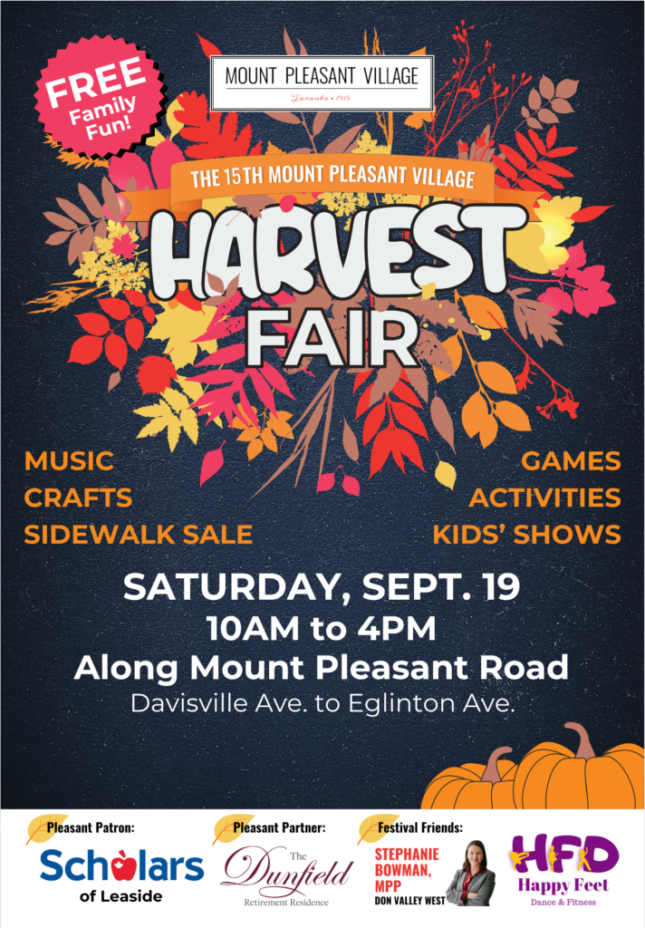 Harvest Fair Sept 19, 2026
