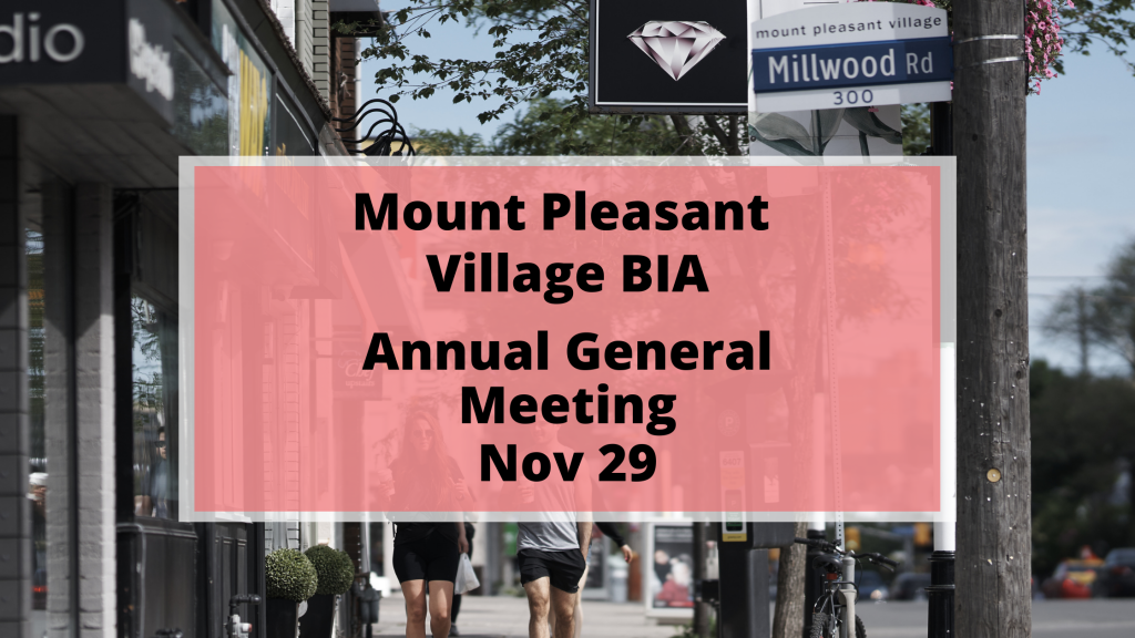 Mount Pleasant Village AGM blog