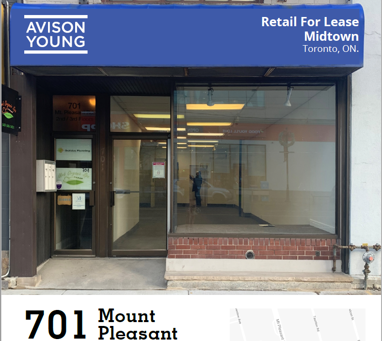 Retail for Lease Mount Pleasant Village BIA
